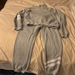 Vintage Havana Gray Kids Sweatpants and Sweatshirt Set